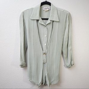 Piccalino Petites light Green top vintage size 6P